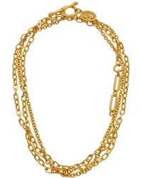 Ben-Amun - Ben-amun Gold Link 24k Plated Necklace - Lyst