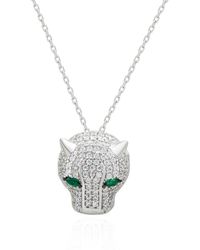 Suzy Levian CZ Jewelry - Suzy Levian Cz Panther Necklace - Lyst