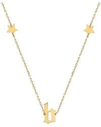 Jane Basch - 22k Over Silver Initial Necklace (a-z) - Lyst