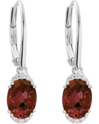 Diamond Select Cuts - 14k 3.64 Ct. Tw. Diamond & Garnet Earrings - Lyst
