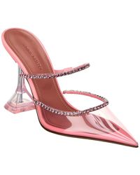 AMINA MUADDI - Gilda Vinyl & Leather Pump - Lyst