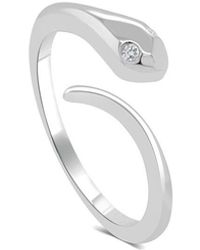 Sabrina Designs - 14k 0.02 Ct. Tw. Diamond Bypass Snake Ring - Lyst