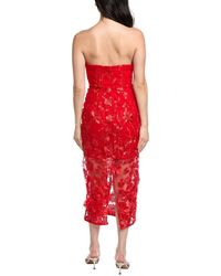 Sam Edelman Floral Sequin Strapless Midi Dress in Blue | Lyst Sam Edelman Floral Sequin Strapless Midi Dress in Blue | Lyst