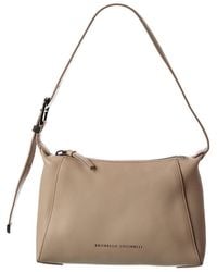 Brunello Cucinelli - Leather Shoulder Bag - Lyst