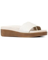 Donald J Pliner - Fiji Leather Footbed Sandal - Lyst
