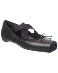 Christian Louboutin - Cassiasticina Leather Ballerina Flat - Lyst