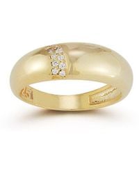 Chloe and Madison - 14k Over Silver Cz Dome Ring - Lyst
