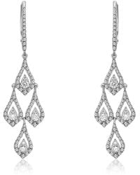Diana M. Jewels - Fine Jewelry 14k White Gold 0.88 Ct. Tw. Diamond Earrings - Lyst