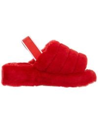 Smith's Plush Slingback Slipper - Red