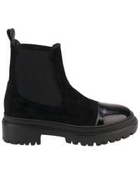 Agl Attilio Giusti Leombruni - Mary Beat Patent & Suede Bootie - Lyst