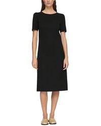 Lafayette 148 New York - Bateau Neck Puff Sleeve Dress - Lyst