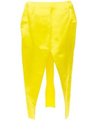 Prada - 2022 Runway Satin Boned Triangle Cutout Split Skirt, Size It, Never Worn (Authentic Pre-Loved) - Lyst
