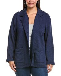 Eileen Fisher - Plus Stand Collar Jacket - Lyst