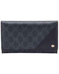 Gucci - Coated Canvas & Leather Flap Continental Wallet (Authentic Pre- Owned) - Lyst