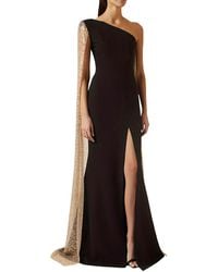 VIBI - Solid One Shoulder Maxi Dress - Lyst