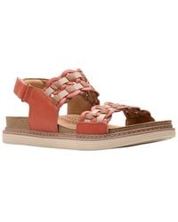 Clarks - Arwell Glide Leather Sandal - Lyst