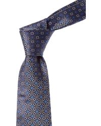 Canali - Floral Squares Silk Tie - Lyst