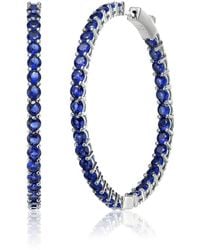 Rachel Glauber - Plated Cz Hoops - Lyst