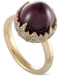 Pomellato - 18K 0.59 Ct. Tw. Diamond & Garnet Ring (Authentic Pre-Owned) - Lyst