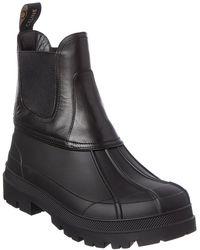 Celine - Riley Leather Bootie - Lyst
