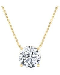 Lab Grown Diamonds - 14K 0.50 Ct. Tw. Lab-Grown Diamond Pendant - Lyst