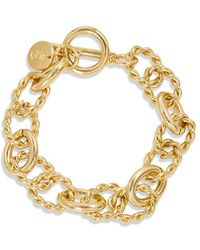 Savvy Cie - 18K Plated Chunky Bracelet - Lyst