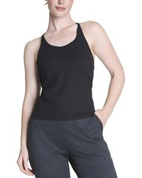 Spanx - Ribbed V-Neck Shelf Tank - Lyst