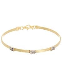 Meshmerise - 18K Over 0.10 Ct. Tw. Diamond Bangle - Lyst