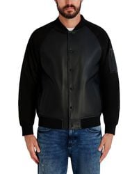 KARL LAGERFELD - Raglan Bomber Jacket - Lyst