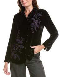 Johnny Was - Velvet Vintage Button-Down Silk-Blend Shirt - Lyst