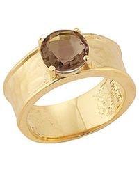 Reiss - 14k 1.50 Ct. Tw. Smokey Topaz Color Stone Ring - Lyst