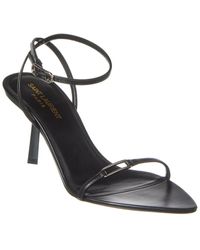 Saint Laurent - Kitty 75 Leather Sandal - Lyst