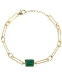 Sphera Milano - 14K Plated Cz Bracelet - Lyst