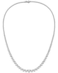 Diana M. Jewels - Fine Jewelry 14K 10.00 Ct. Tw. Lab-Grown Diamond Tennis Necklace - Lyst