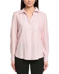 Jones New York - Y-Neck Button Front Tunic - Lyst
