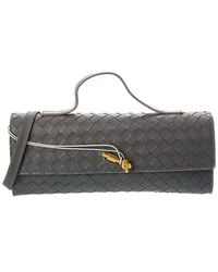 Isabella Rossetti - Faye Hand-Woven Leather Clutch - Lyst