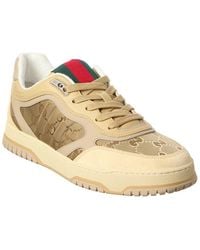 Gucci - Re-Web Gg Nylon & Suede Sneaker - Lyst