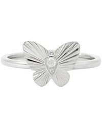 Maitre De Diamant - 18K 0.03 Ct. Tw. Diamond Ring - Lyst