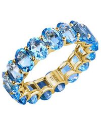 Kai Fine Jewelry - 14K 9.80 Ct. Tw. Topaz Eternity Ring - Lyst