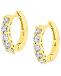 Diana M. Jewels - Fine Jewelry 18k 1.00 Ct. Tw. Diamond Huggie Earrings - Lyst