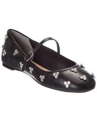 Stuart Weitzman - Tammy Leather Mary Jane Ballet Flat - Lyst