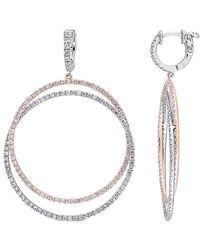 Diamond Select Cuts - 14K Two-Tone 3.55 Ct. Tw. Diamond Drop Earrings - Lyst