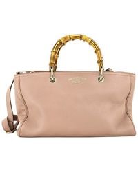 Gucci - Leather Bamboo Shopper Tote Medium (Authentic Pre-Loved) - Lyst