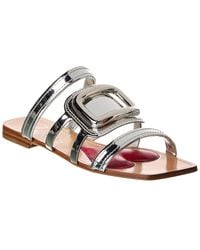 Roger Vivier - Leather Slide - Lyst