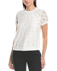 Tahari - Lace Front Top - Lyst