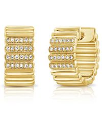 Sabrina Designs - 14k 0.12 Ct. Tw. Diamond Hoop Earrings - Lyst