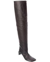 Sportmax - Leather Thigh-High Boot - Lyst