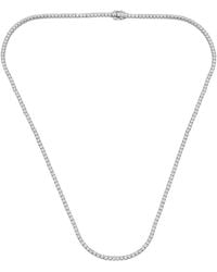 Lab Grown Diamonds - Platinum 7.25 Ct. Tw. Lab-Grown Diamond Necklace - Lyst