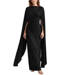AMINA GLAM - Long Sleeve Maxi Dress - Lyst