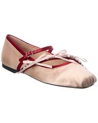 Jimmy Choo - Loli Satin Ballerina Flat - Lyst